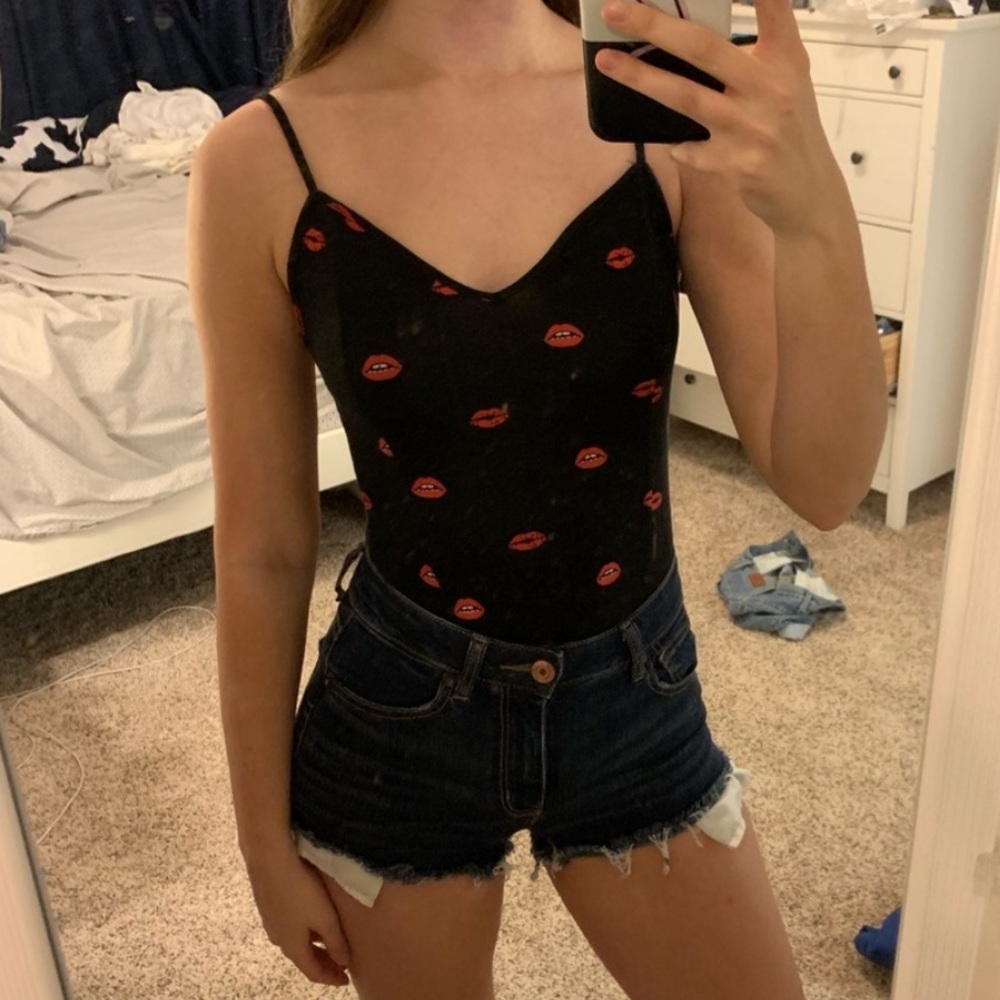 F21 Lip Bodysuit